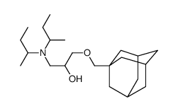 1-[Bis(1-methylpropyl)amino]-3-(tricyclo[3.3.1.13,7]decan-1-ylmethoxy)-2-propanol structure