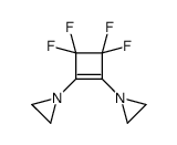1-[2-(aziridin-1-yl)-3,3,4,4-tetrafluorocyclobuten-1-yl]aziridine Structure