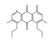 3,7-dimethyl-5,10-dioxo-4,6-dipropyl-5,10-dihydropyrido[3,2-g]quinoline 1-oxide Structure