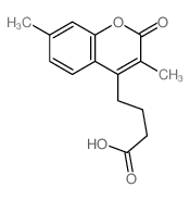 4-(3,7-dimethyl-2-oxo-chromen-4-yl)butanoic acid Structure