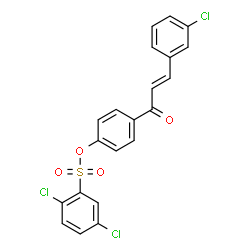 4-[3-(3-CHLOROPHENYL)ACRYLOYL]PHENYL 2,5-DICHLOROBENZENESULFONATE structure