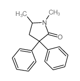 1,5-Dimethyl-3,3-diphenyl-2-pyrrolidone structure