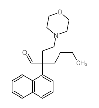 4-Morpholinebutanal, a-butyl-a-1-naphthalenyl- Structure