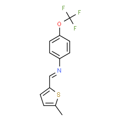 N-[(5-methyl-2-thienyl)methylene]-4-(trifluoromethoxy)aniline Structure