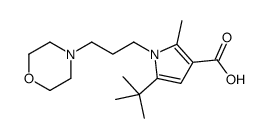 5-(tert-butyl)-2-methyl-1-(3-morpholinopropyl)-1H-pyrrole-3-carboxylic acid Structure