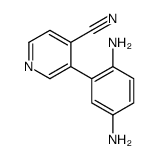 4-Pyridinecarbonitrile,3-(2,5-diaminophenyl)-结构式