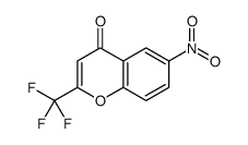 6-nitro-2-(trifluoromethyl)chromen-4-one Structure