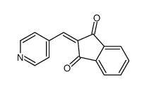 2-(pyridin-4-ylmethylidene)indene-1,3-dione结构式