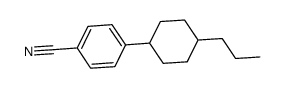 4-(4-n-Propylcyclohexyl)benzonitrile, structure