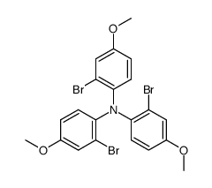 tris(2-bromo-4-methoxyphenyl)amine结构式