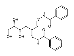 3-Deoxy-D-glucosone-bis(benzoylhydrazone)结构式