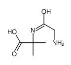 2-[(2-aminoacetyl)amino]-2-methylpropanoic acid Structure