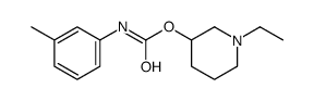 m-Methylcarbanilic acid 1-ethyl-3-piperidinyl ester结构式