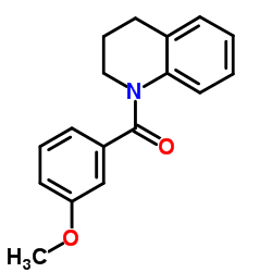 3,4-Dihydro-1(2H)-quinolinyl(3-methoxyphenyl)methanone结构式