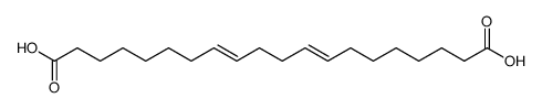 8-Vinyl-10-octadecenedioic acid Structure