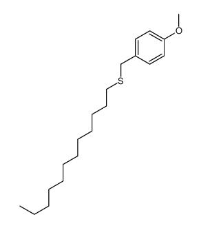 1-(dodecylsulfanylmethyl)-4-methoxybenzene结构式