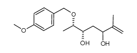 (5S,6S)-6-((4-methoxybenzyl)oxy)-2-methylhept-1-ene-3,5-diol结构式