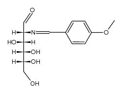 2-deoxy-2-(4-methoxybenzylidene)amino-D-glucose Structure