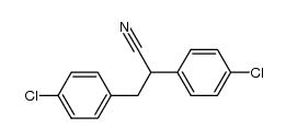 2,3-bis(4-chlorophenyl)propanenitrile结构式
