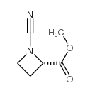 2-Azetidinecarboxylicacid,1-cyano-,methylester,(2S)-(9CI) structure