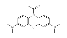 1-[3,7-bis(dimethylamino)phenothiazin-10-yl]ethanone Structure