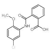 Benzoic acid,2-[[(5-chloro-2-methoxyphenyl)amino]carbonyl]- structure