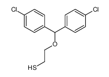 2-[bis(4-chlorophenyl)methoxy]ethanethiol Structure