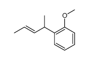 2-(1-methyl-but-2-enyl)-anisole结构式