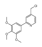 4-(chloromethyl)-2-(3,4,5-trimethoxyphenyl)pyridine Structure