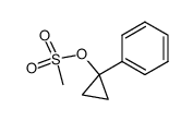 1-phenylcyclopropyl mesylate Structure