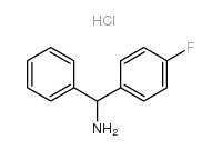 C-(4-氟-苯基)-C-苯基-甲基胺盐酸盐结构式