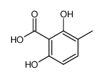 2,6-dihydroxy-3-methyl-benzoic acid Structure