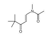 N-(4,4-dimethyl-3-oxopent-1-enyl)-N-methylacetamide Structure