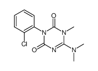 3-(2-chloro-phenyl)-6-dimethylamino-1-methyl-1H-[1,3,5]triazine-2,4-dione结构式