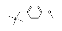 (4-Methoxybenzyl)trimethylstannane结构式