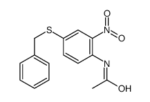 N-(4-benzylsulfanyl-2-nitrophenyl)acetamide Structure