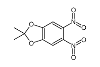 2,2-dimethyl-5,6-dinitro-1,3-benzodioxole Structure