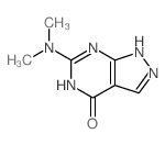 4H-Pyrazolo[3,4-d]pyrimidin-4-one,6-(dimethylamino)-1,5-dihydro- Structure