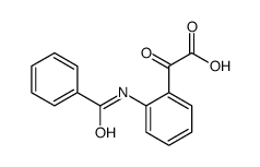 2-(benzoylamino)-α-oxo-Benzeneacetic acid Structure