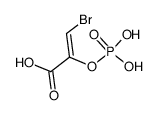 (Z)-3-Bromo-2-phosphonooxy-acrylic acid结构式