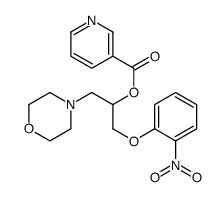 [1-morpholin-4-yl-3-(2-nitrophenoxy)propan-2-yl] pyridine-3-carboxylate结构式