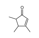3,4,5-Trimethyl-2-cyclopenten-1-one Structure