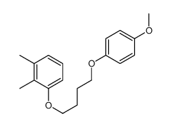 1-[4-(4-methoxyphenoxy)butoxy]-2,3-dimethylbenzene结构式