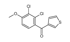 (2,3-dichloro-4-methoxyphenyl)-thiophen-3-ylmethanone结构式