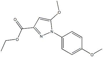 5-methoxy-1-(4-methoxy-phenyl)-1H-pyrazole-3-carboxylic acid ethyl ester Structure