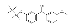 (3-((tert-butyldimethylsilyl)oxy)phenyl)(3-methoxyphenyl)methanol Structure
