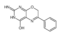 2-amino-6-phenyl-3,7-dihydropyrimido[4,5-b][1,4]oxazin-4-one结构式