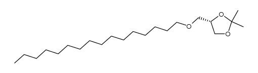 3-O-hexadecyl-1,2-O-isopropylidene-sn-glycerol Structure