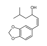 5-Methyl-1-(1,3-benzodioxol-5-yl)-1-hexen-3-ol structure