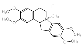 2,3,9,10-tetramethoxy-7-methyl-5,6,12,12a-tetrahydroindolo[2,1-a]isoquinolin-7-ium,iodide结构式